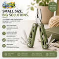 QmvWgc™ 8-in-1 Folding Multi-Function Tool Pliers – Compact Stainless Steel Pocket Tool for Home, Outdoor & Everyday Repairs