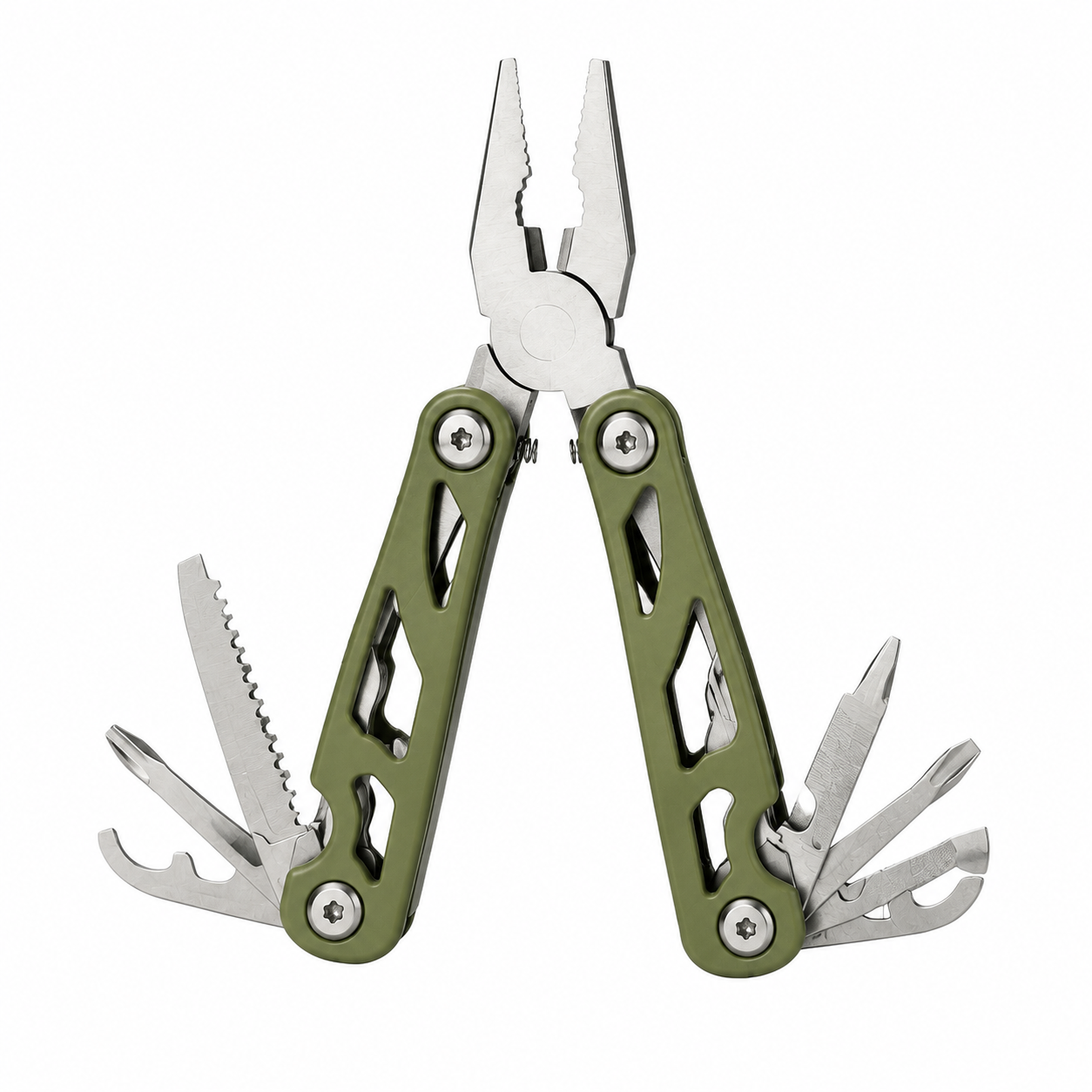 QmvWgc™ 8-in-1 Folding Multi-Function Tool Pliers – Compact Stainless Steel Pocket Tool for Home, Outdoor & Everyday Repairs