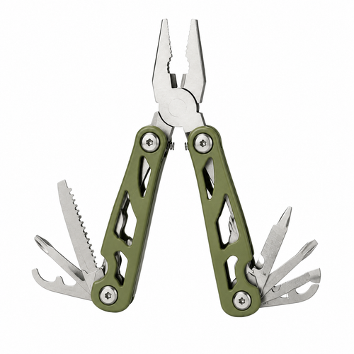 QmvWgc™ 8-in-1 Folding Multi-Function Tool Pliers – Compact Stainless Steel Pocket Tool for Home, Outdoor & Everyday Repairs